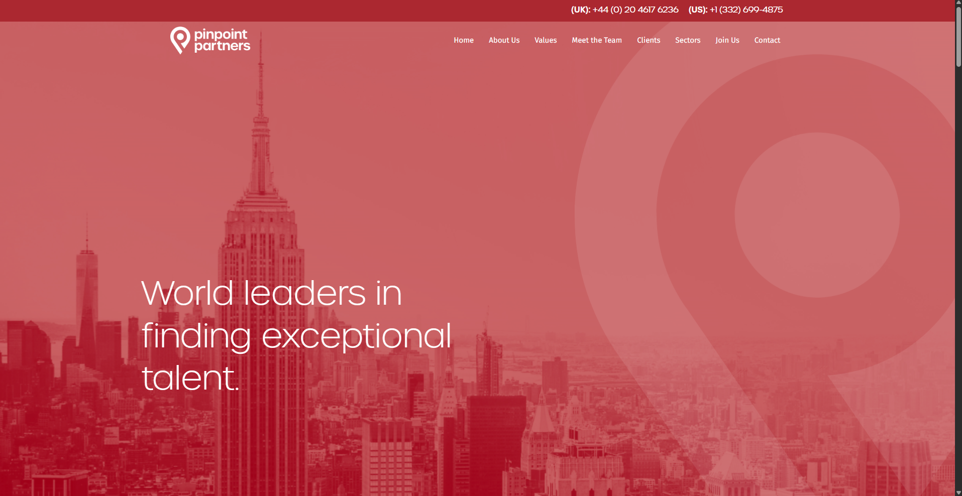 Pinpoint Partners website screenshot